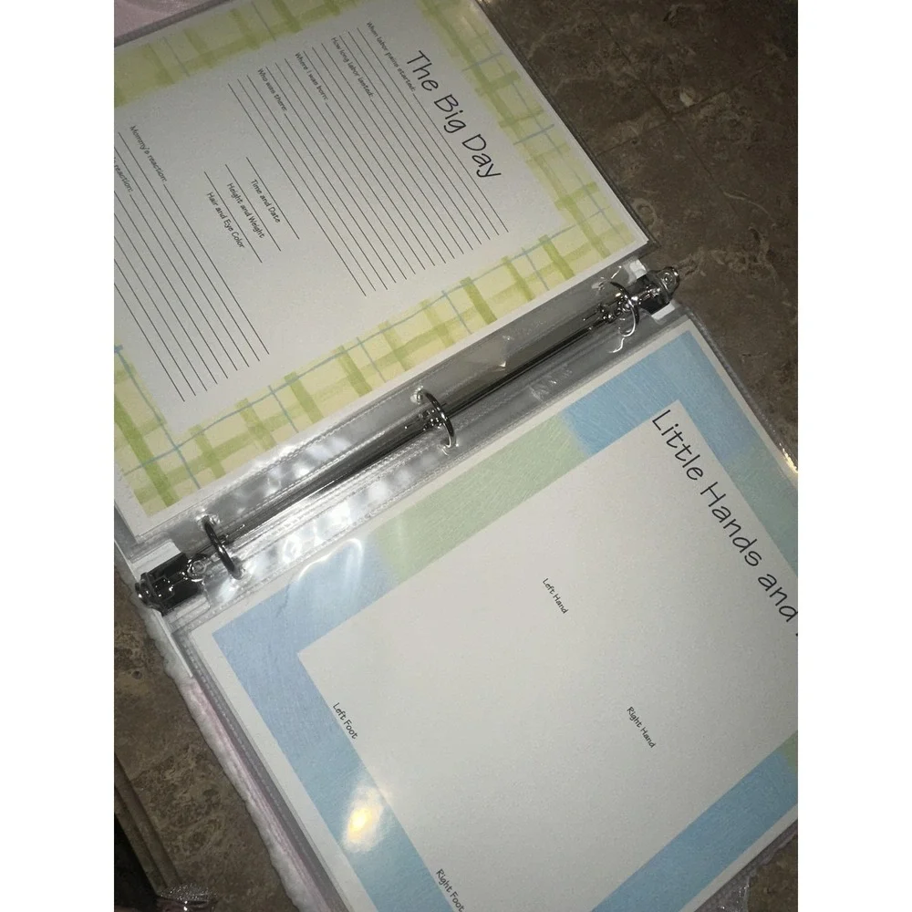Pink Lamb Baby Memory Book Girl‎ Plush Cover 3-Ring Binder Keepsake Album New